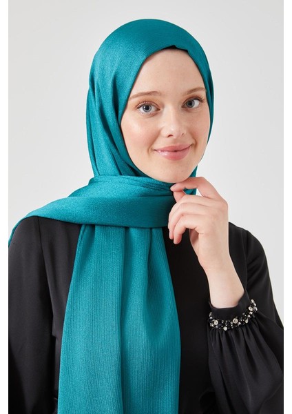 Petrol Yeşili Crystal Şal