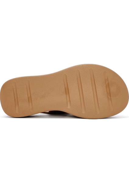 Kadın Bronz Kalın Tabanlı Metalik Deri Comfort Sandalet 25SFD342332 fırsatları