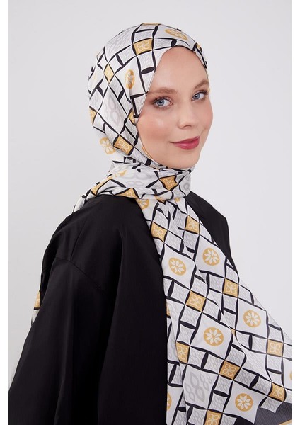 Siyah-Gold Damla Desen Brand Şal modelleri