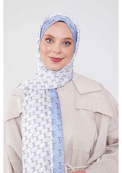 Bebe Mavisi Çift Renkli Brand Şal modelleri