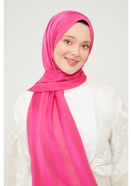 Fuşya Sim Şeritli Tokyo Şal fırsatları