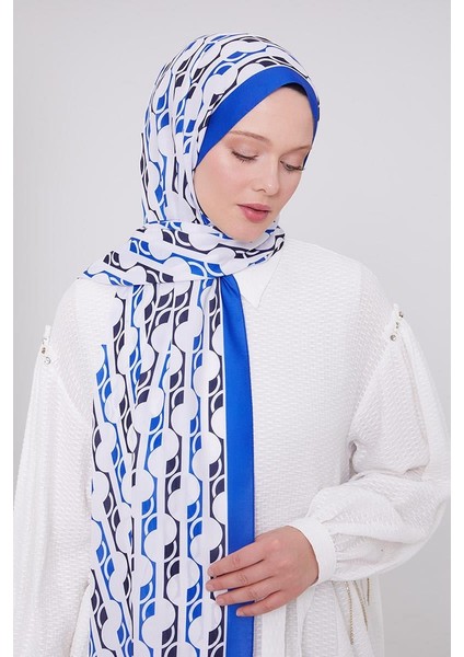 Saks Geometrik Desen Mono Şal fiyatları