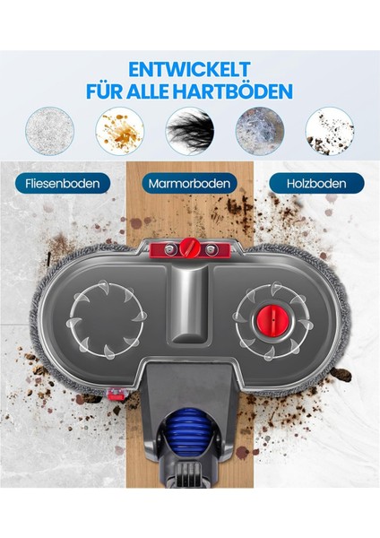 V7//V10/V11/V15 Elektrikli Süpürge Için Mop Ataşmanı, Çıkarılabilir Su Tankı Için Mop Ataşmanı (Yurt Dışından) fiyatları