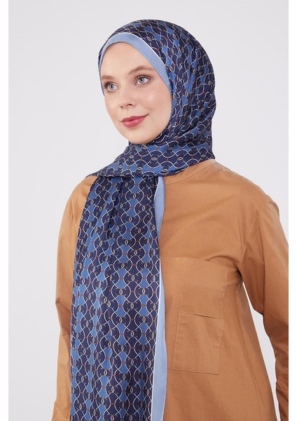 İndigo Zincir Desen Brand Şal fırsatları