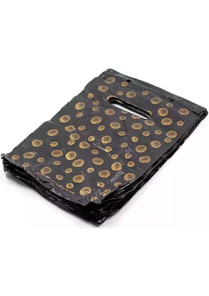 Baskılı Blok Poşet 0 No Siyah 20X30 100'lü