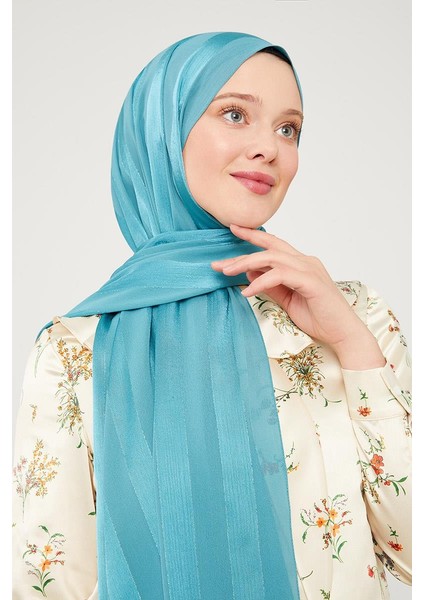 Petrol Yeşili Sim Şeritli Tokyo Şal modelleri