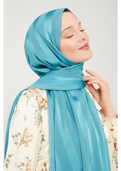 Petrol Yeşili Sim Şeritli Tokyo Şal fırsatları