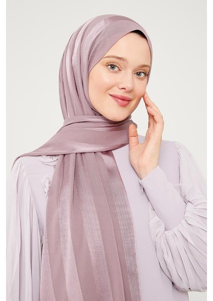 Menekşe Sim Şeritli Tokyo Şal modelleri