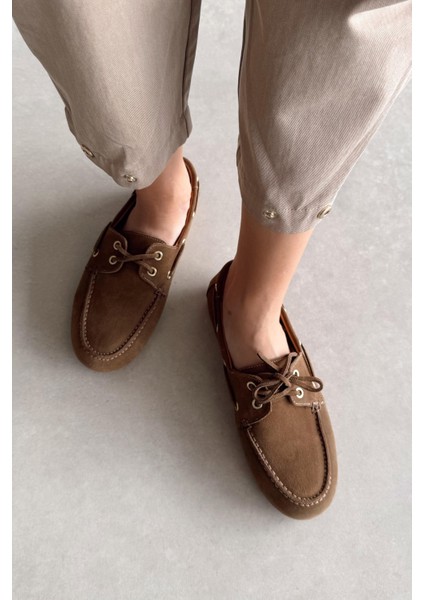 Alberta Camel Deri Loafer