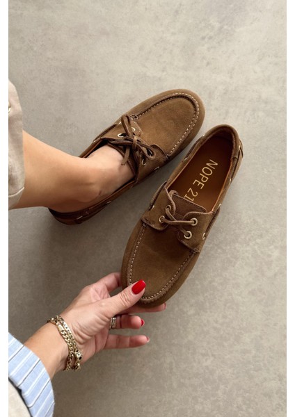 Alberta Camel Deri Loafer