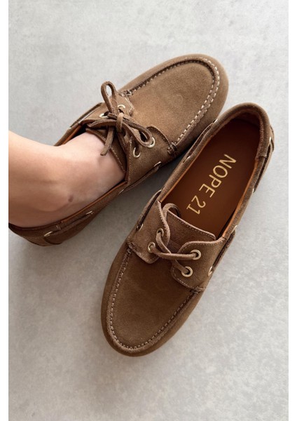 Alberta Camel Deri Loafer