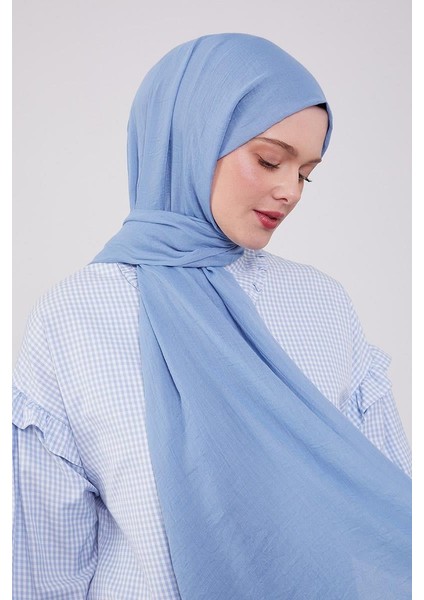 Mavi Olay Pamuk Şal modelleri