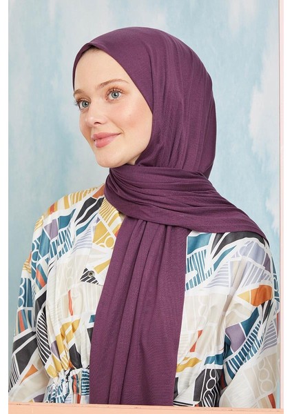 Koyu Mor Five Penye Şal