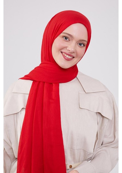 Kırmızı Olay Pamuk Şal
