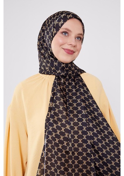 Siyah-Gold Çift Renkli Brand Şal fırsatları