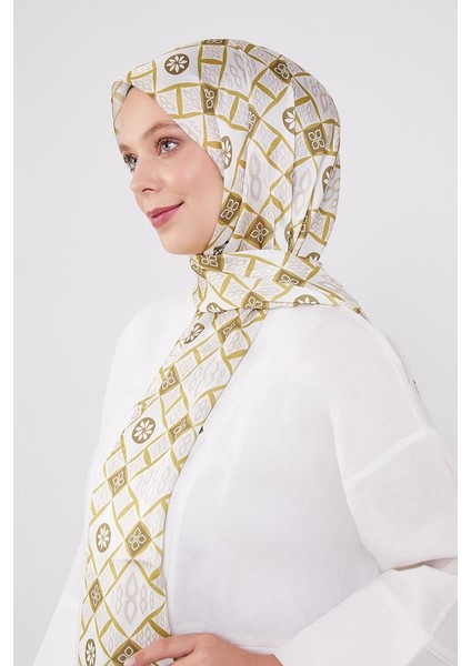 Yağ Yeşili Damla Desen Brand Şal modelleri