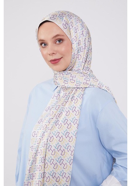Ekru Harf Desen Brand Şal fiyatları