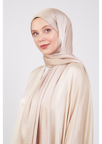 Gold Yanları Taş Şeritli Brilant Şal fiyatları