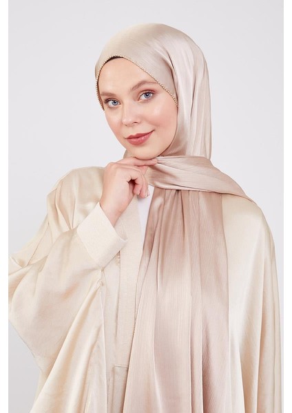 Gold Yanları Taş Şeritli Brilant Şal modelleri