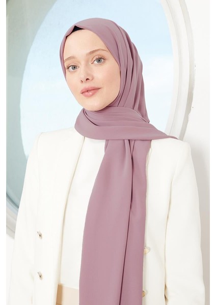 Açık Eflatun Medine İpeği Şal