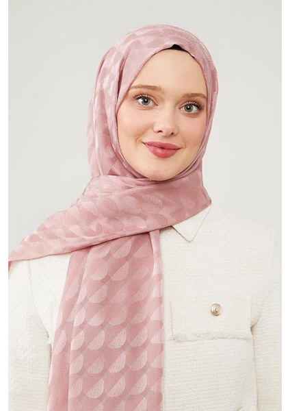 Pudra Ay Desen Jakarlı Elegance Şal fiyatları