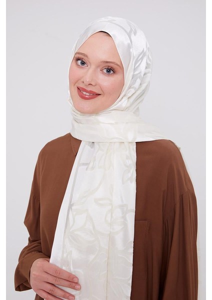 Ekru Yonca Desen Deluxe Devore Şal fiyatları