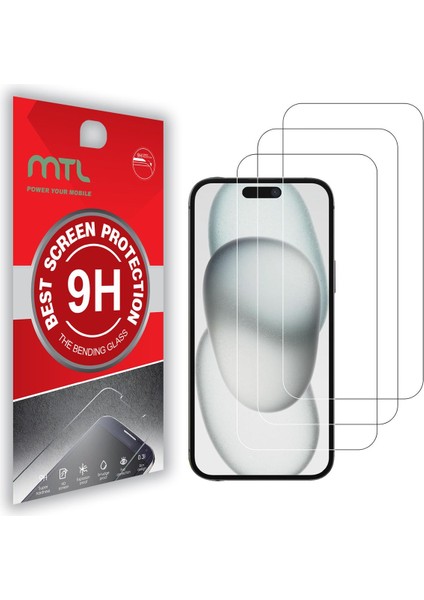 Iphone 15 Pro Max Uyumlu Kırılmaz Ekran Koruyucu Cam 3'lü Set