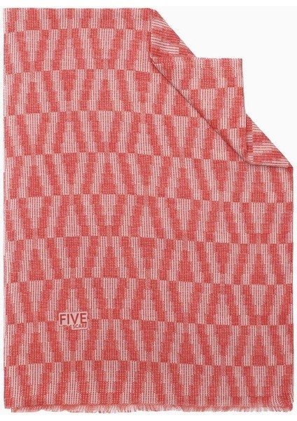 Kırmızı Relax Piramit Şal