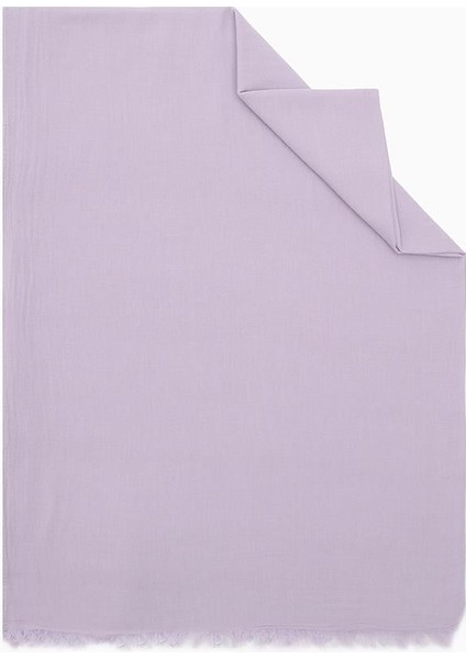 Menekşe Naturel Pamuk Şal