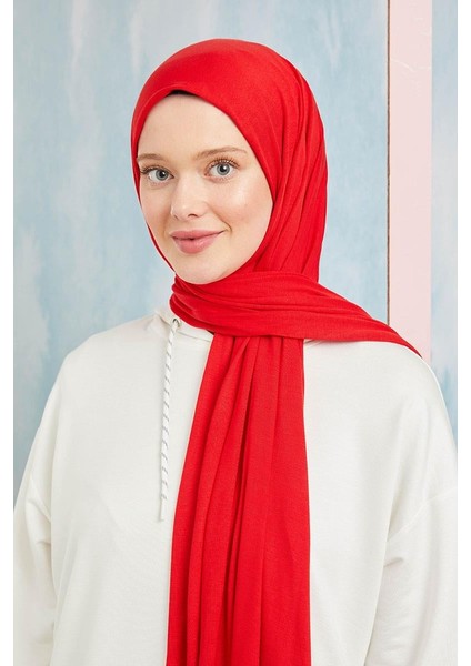 Kırmızı Five Penye Şal