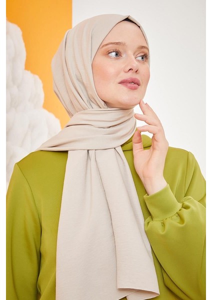 Açık Ekru Pamuk Cazz Şal modelleri