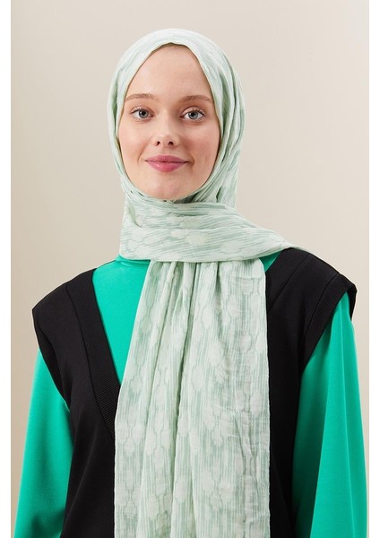 Açık Yeşil Bulut Comfort Line Şal