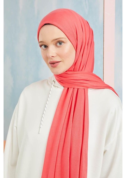 Neon Pembe Five Penye Şal