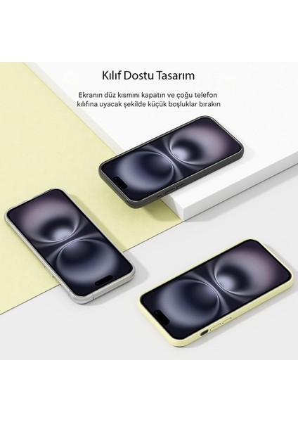 Iphone 15 Pro Uyumlu Kırılmaz Ekran Koruyucu Cam 3'lü Set fırsatları