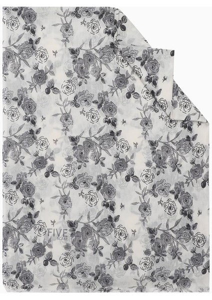 Antrasit Relax Rose Şal