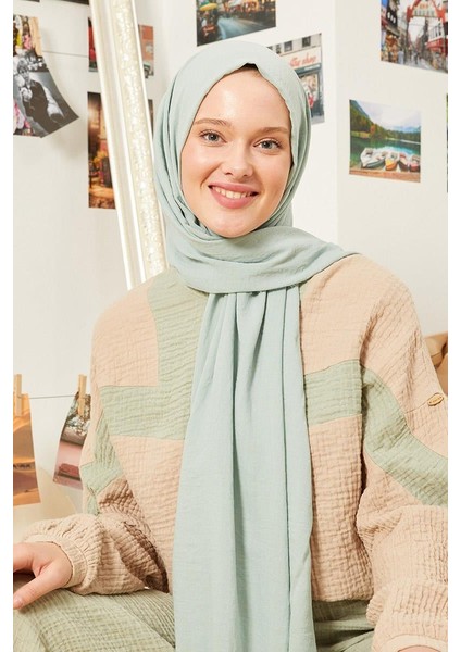 Su Yeşili Maxi Cotton Şal