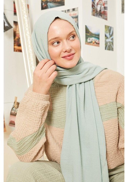 Su Yeşili Maxi Cotton Şal fiyatları