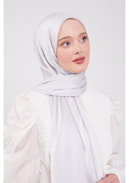 A.Gümüş Yanları Taş Şeritli Brilant Şal fiyatları