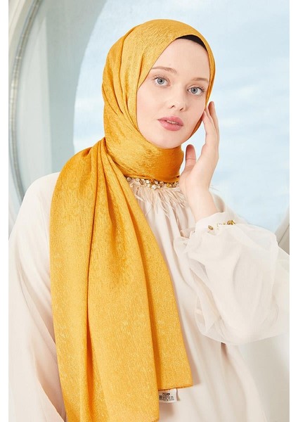 Hardal Elmas Abiye Şal modelleri