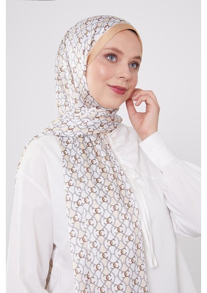 Gold Zincir Desen Brand Şal