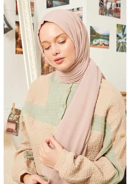 Açık Pudra Maxi Cotton Şal fiyatları