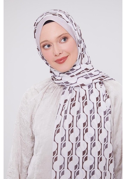 A.Vizon Geometrik Desen Mono Şal