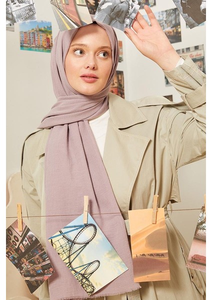 Lila Maxi Cotton Şal modelleri