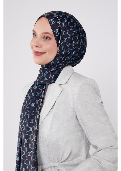 Siyah-Mavi Çift Renkli Brand Şal modelleri