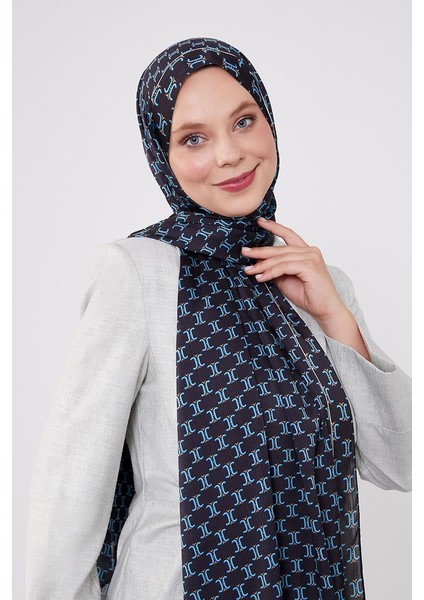 Siyah-Mavi Çift Renkli Brand Şal fırsatları