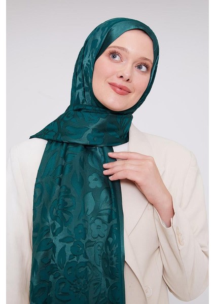 Zümrüt Çiçek Desen Deluxe Devore Şal fiyatları