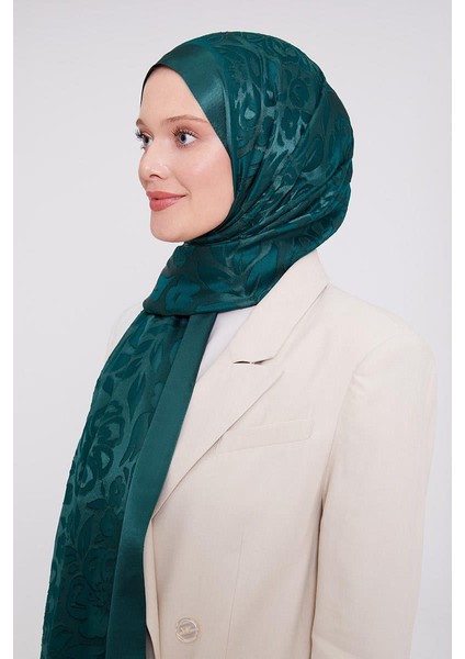 Zümrüt Çiçek Desen Deluxe Devore Şal fırsatları