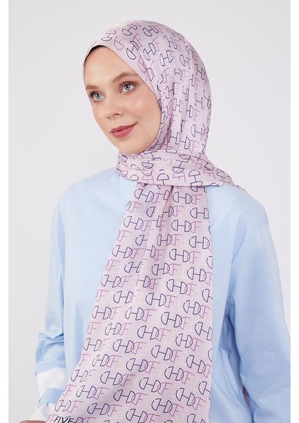Pembe Harf Desen Brand Şal
