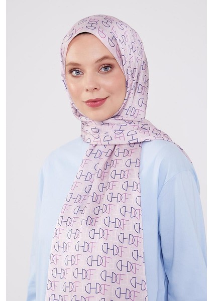Pembe Harf Desen Brand Şal modelleri