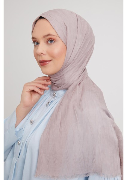 K.Bej Pliseli Pamuklu Şal